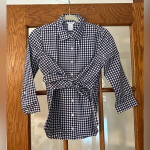 JCrew - Altuzarra gingham button down shirt in size 2 US
